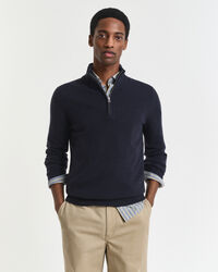 Maglia in cashmere con zip corta