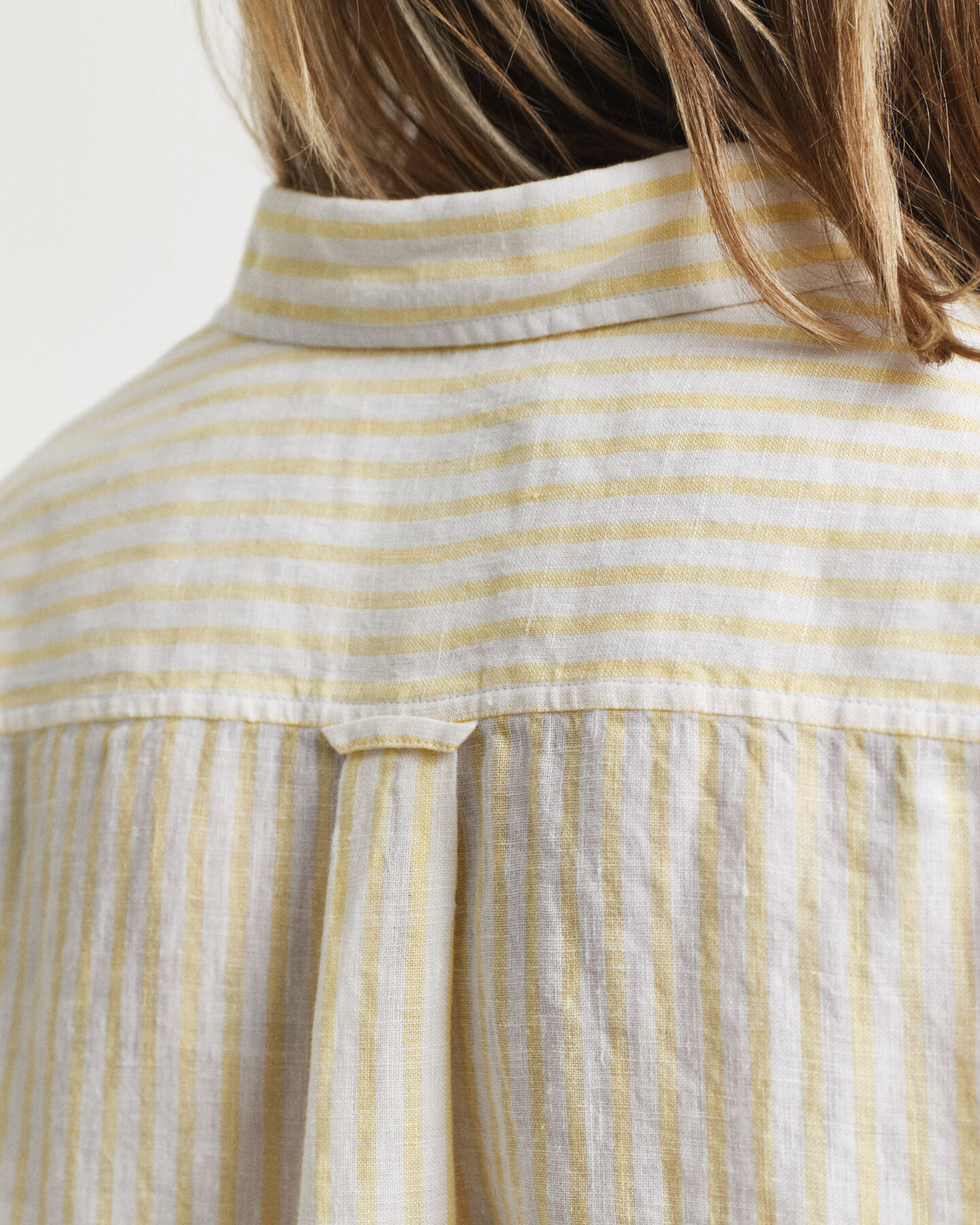 Camicia di lino a righe regular fit