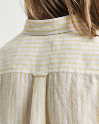 Camicia di lino a righe regular fit