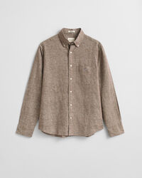 Camicia in lino-cotone regular fit