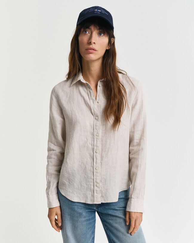 Camicia di lino regular fit