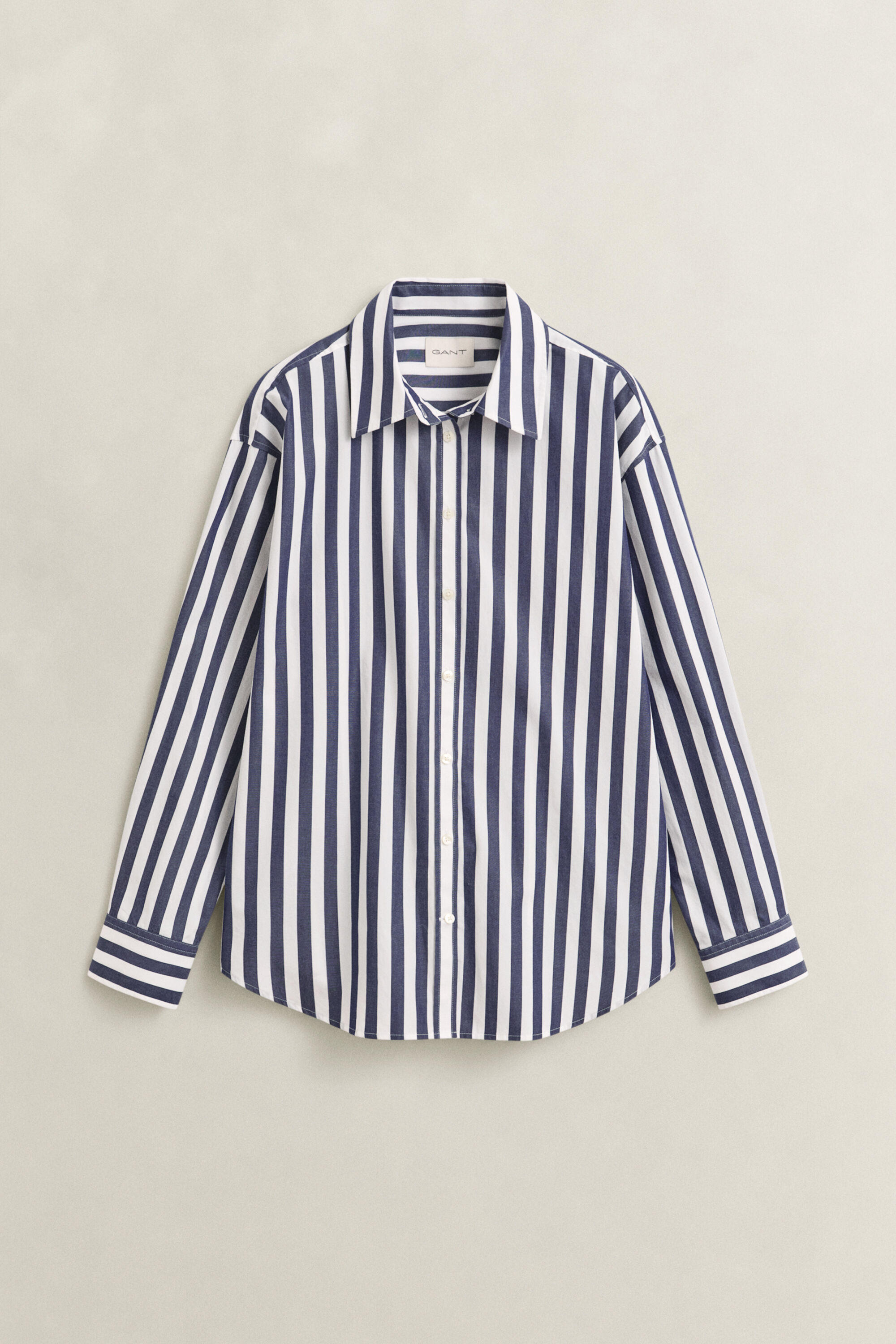 Camicia in popeline a righe relaxed