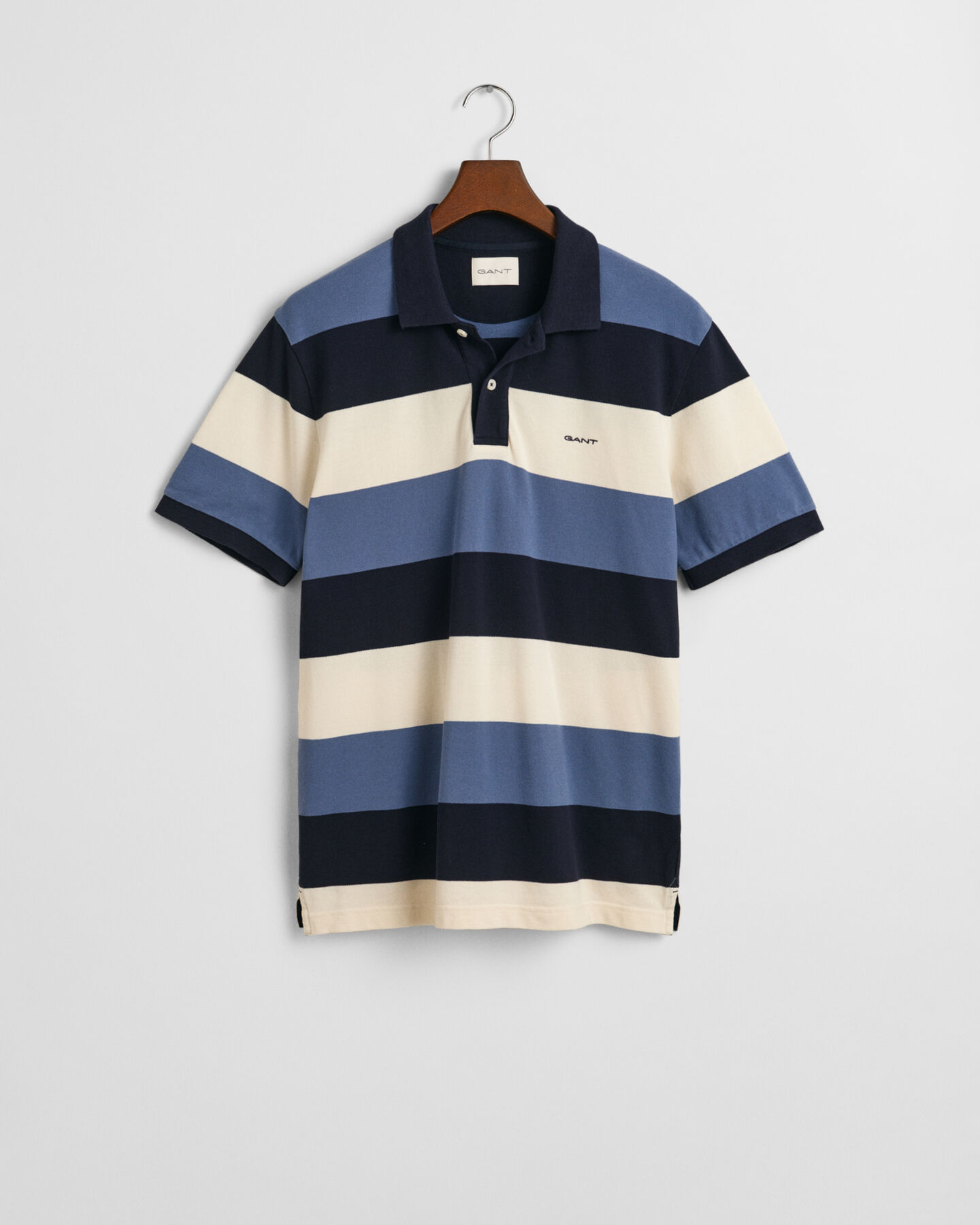 Polo in piqué colour block