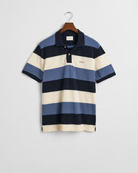 Polo in piqué colour block