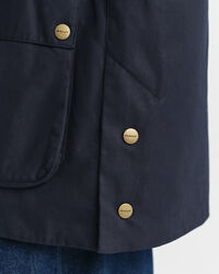 Giacca Double Decker in cotone cerata