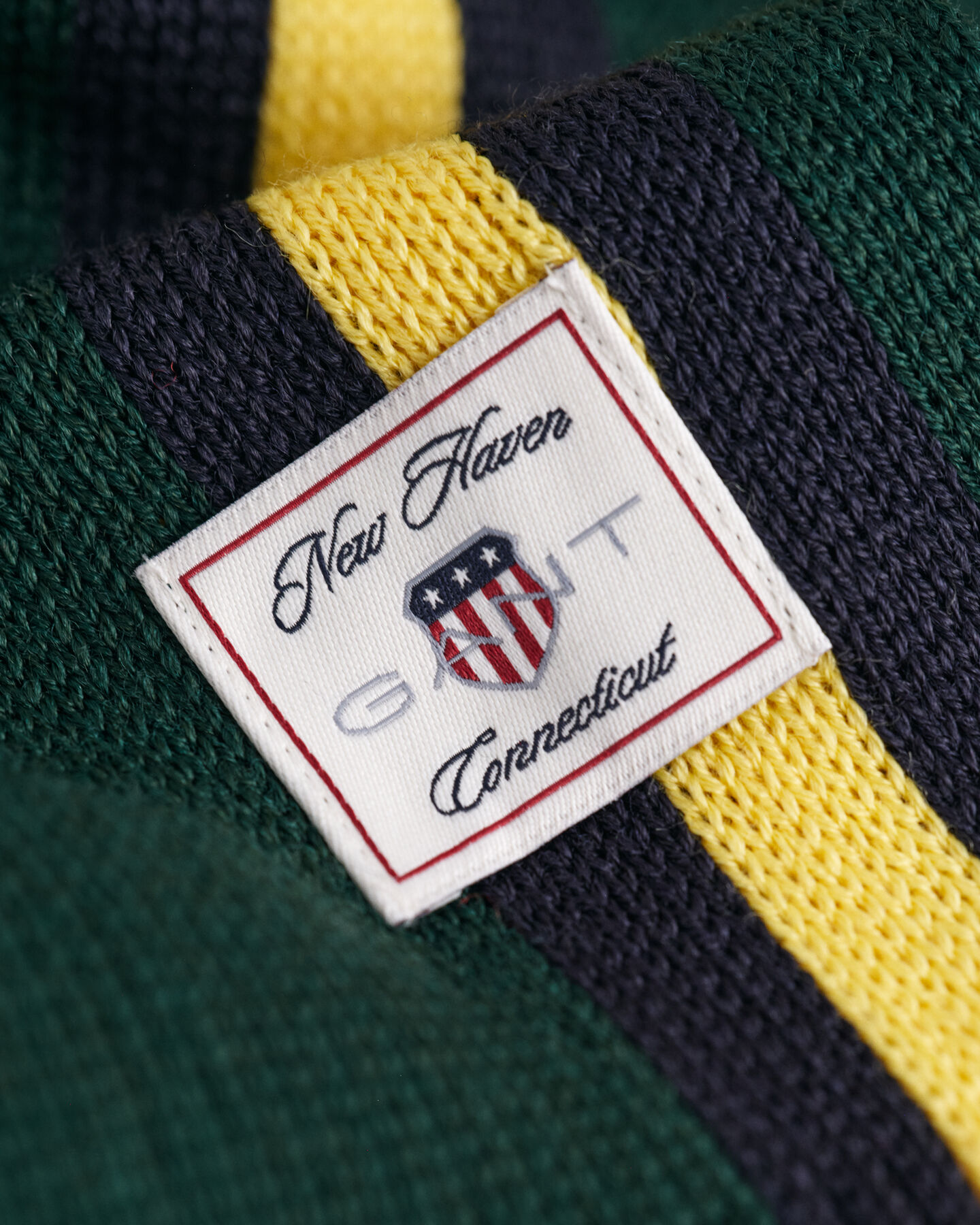 Sciarpa in misto lana a righe lavorata a maglia