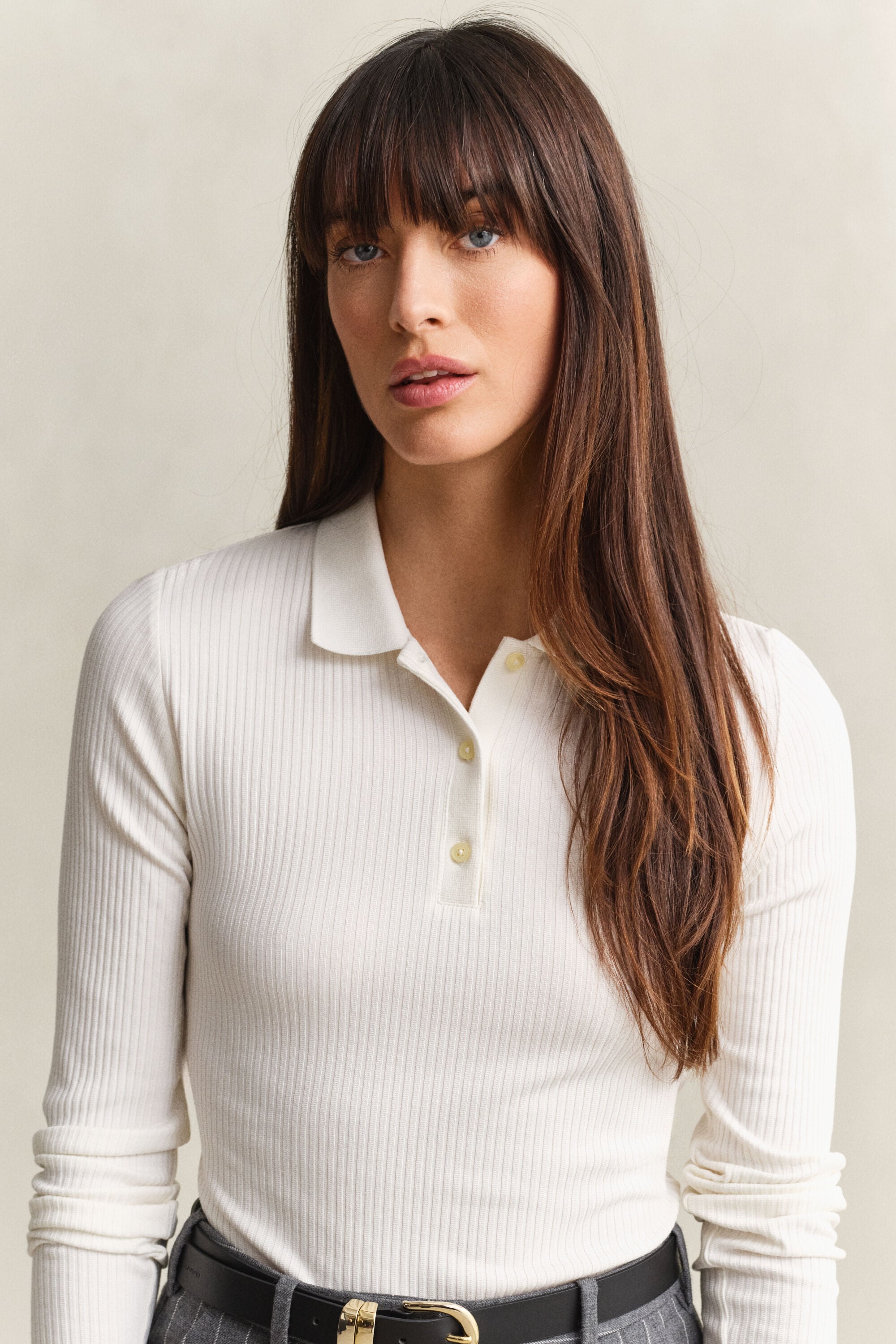 Polo slim fit a coste
