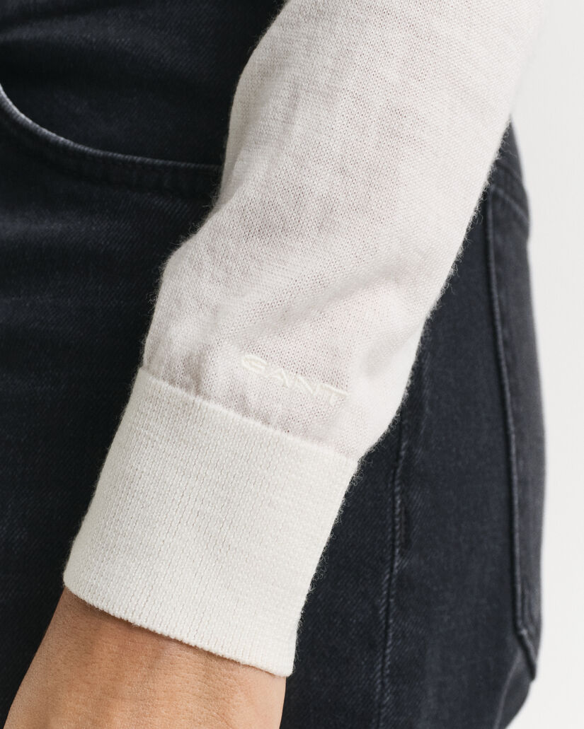 Maglia con scollo a V in finissima lana merino