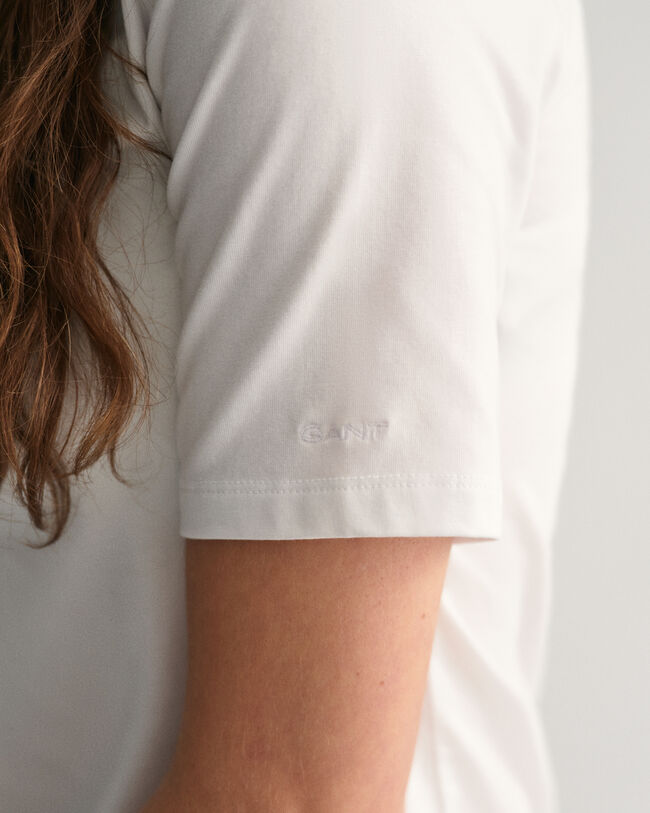 Top con scollo rotondo