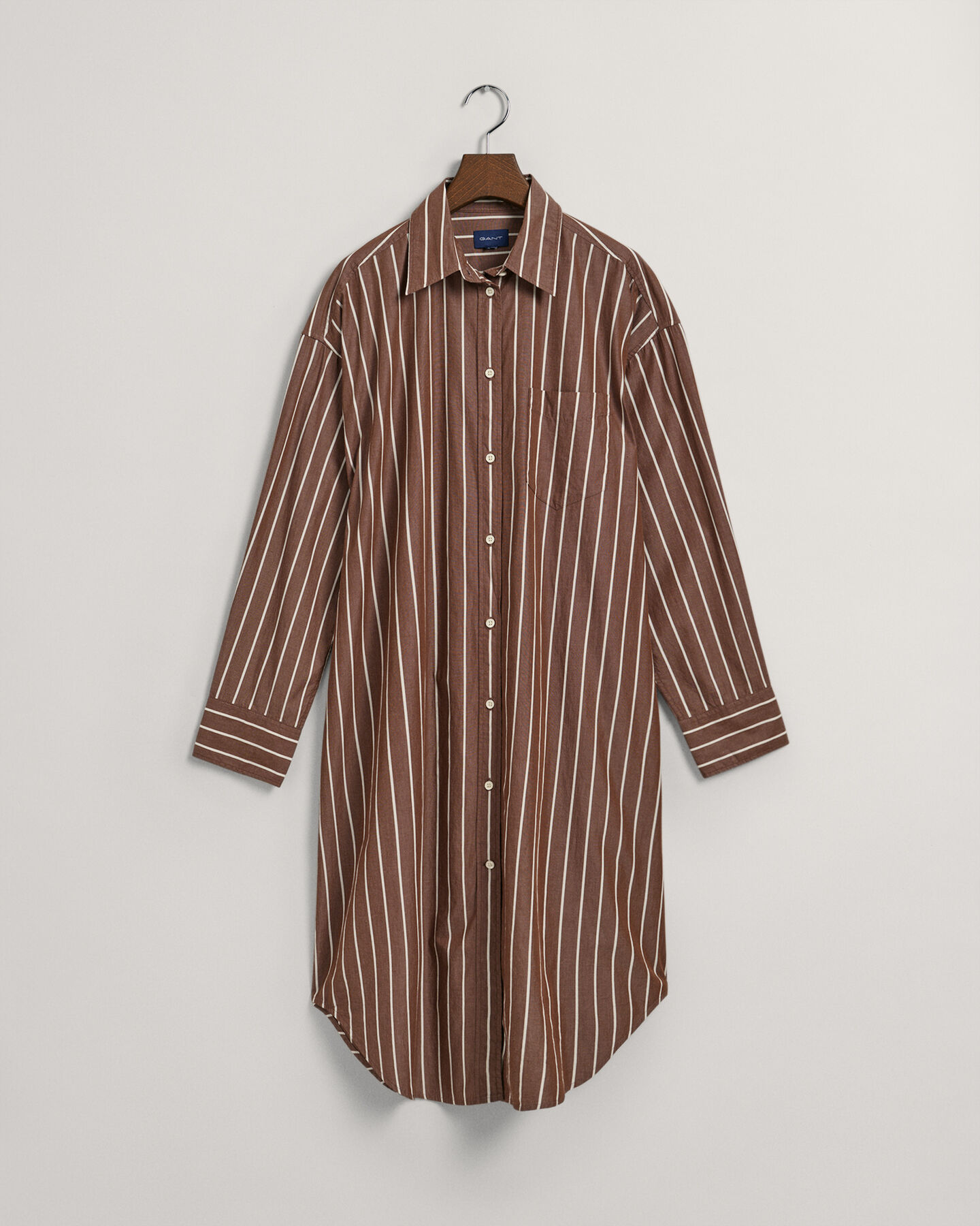 Abito chemisier a righe oversize