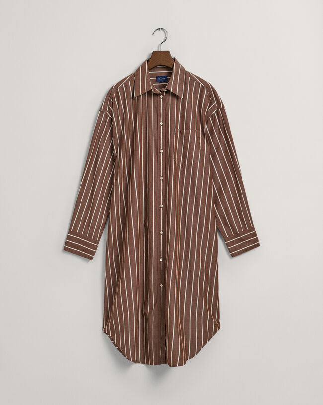 Abito chemisier a righe oversize