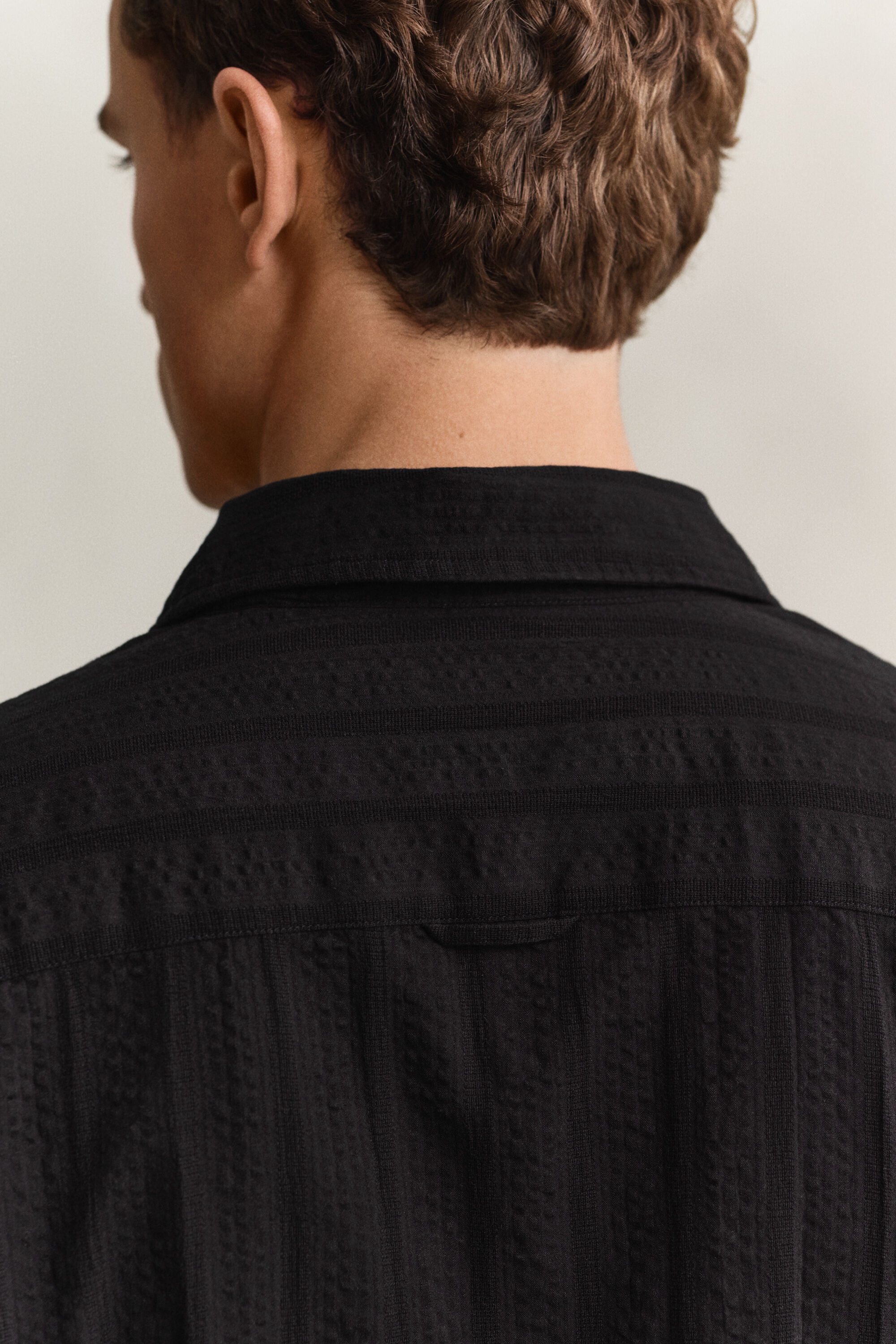 Camicia in tessuto a ratiera a righe relaxed fit