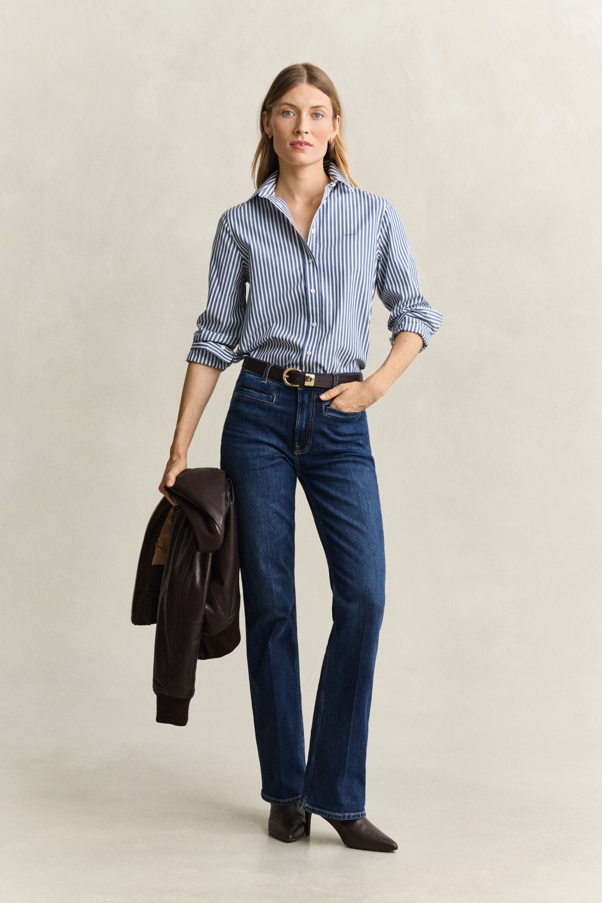 Camicia in popeline a righe Classic regular