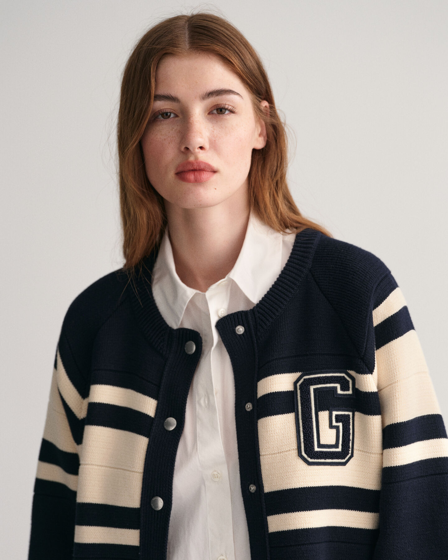Cardigan GANT Varsity in maglia