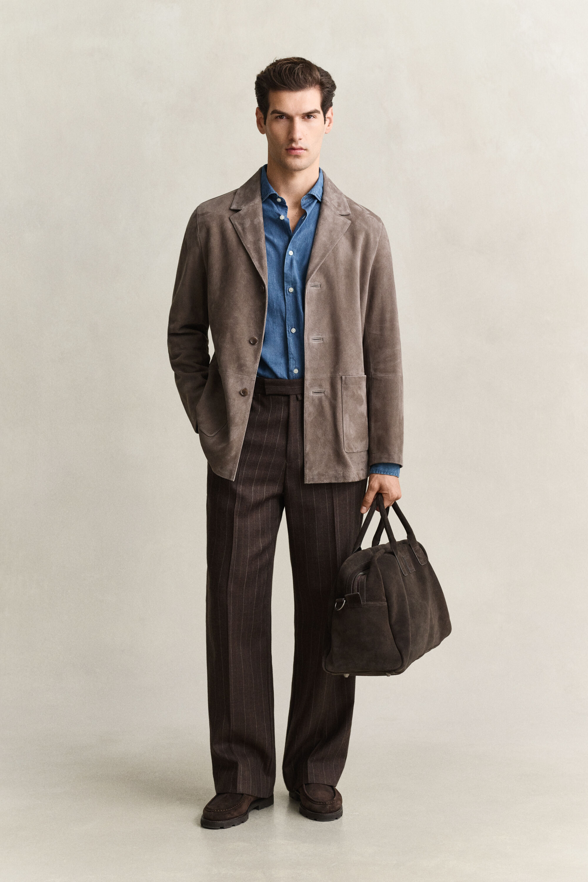 Blazer in camoscio