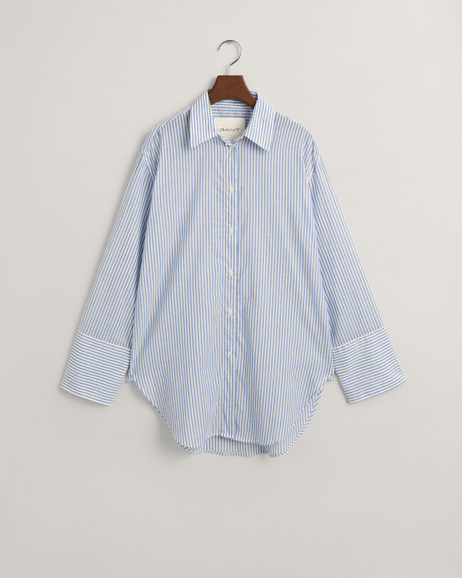 Camicia a righe con polsini ampi relaxed fit
