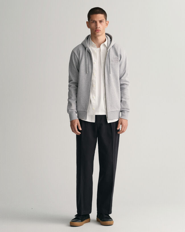 Felpa con zip e cappuccio Tonal Shield