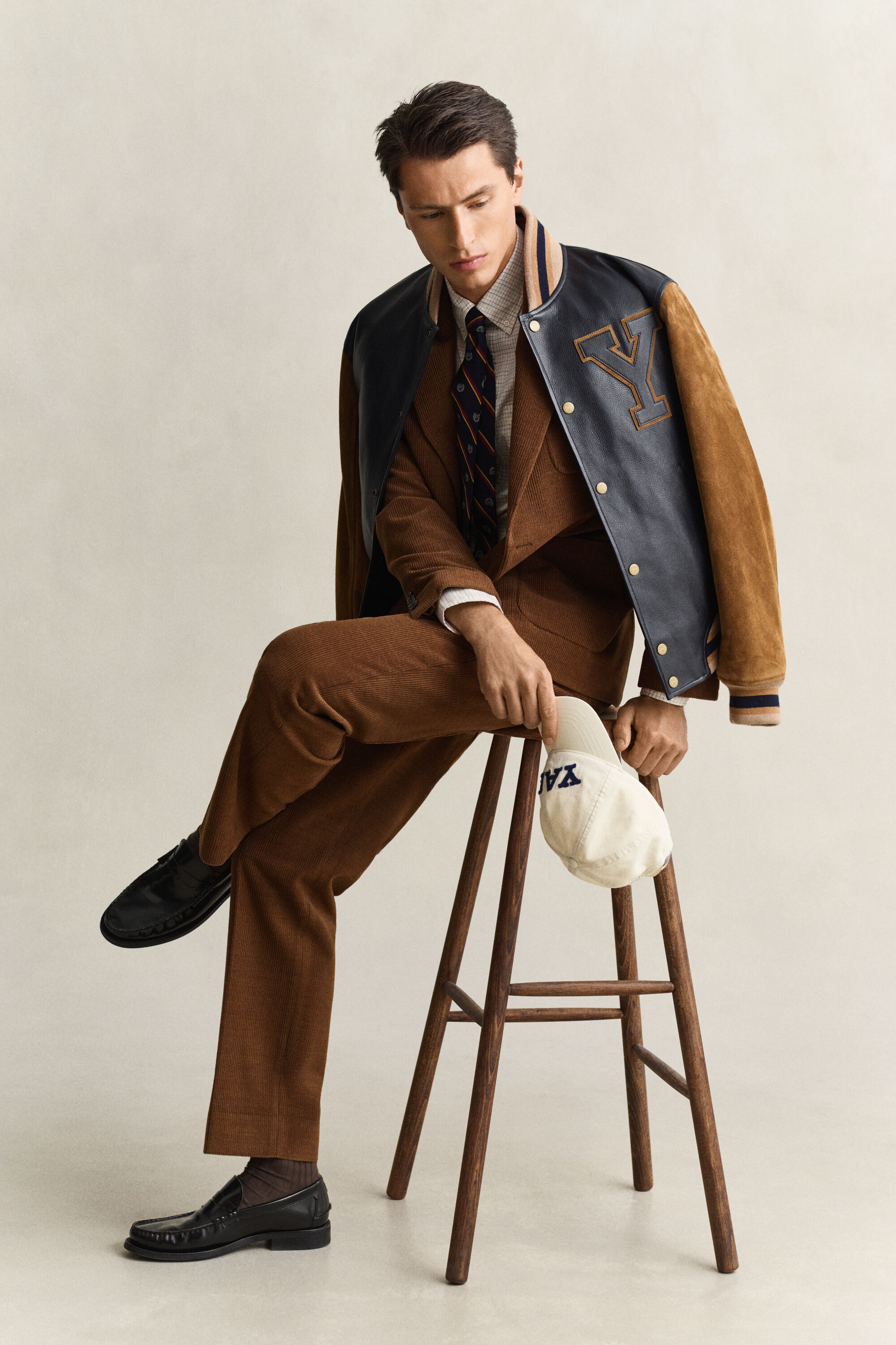 Blazer Gant x Yale in velluto a coste di lana