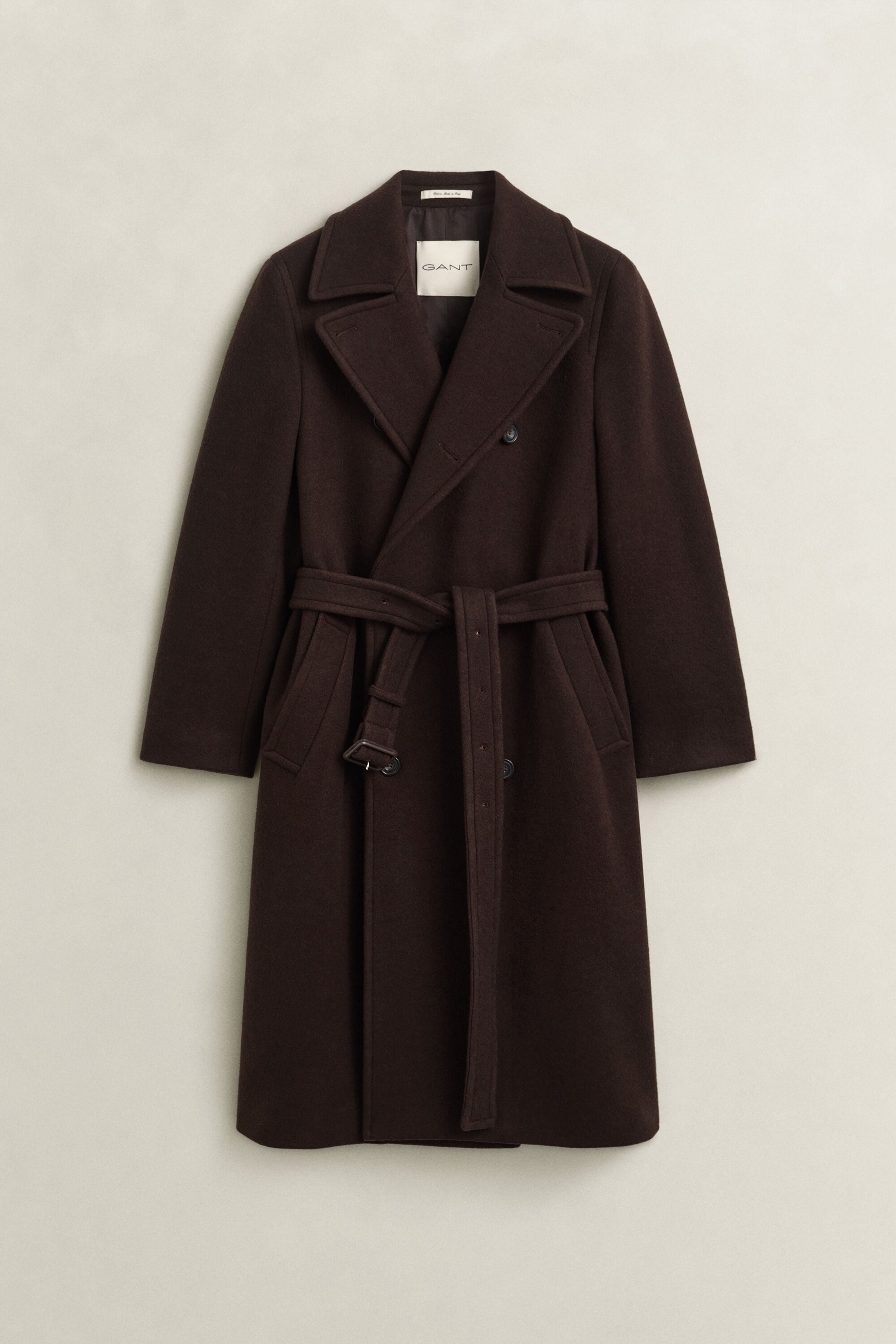 Cappotto con cintura Utility