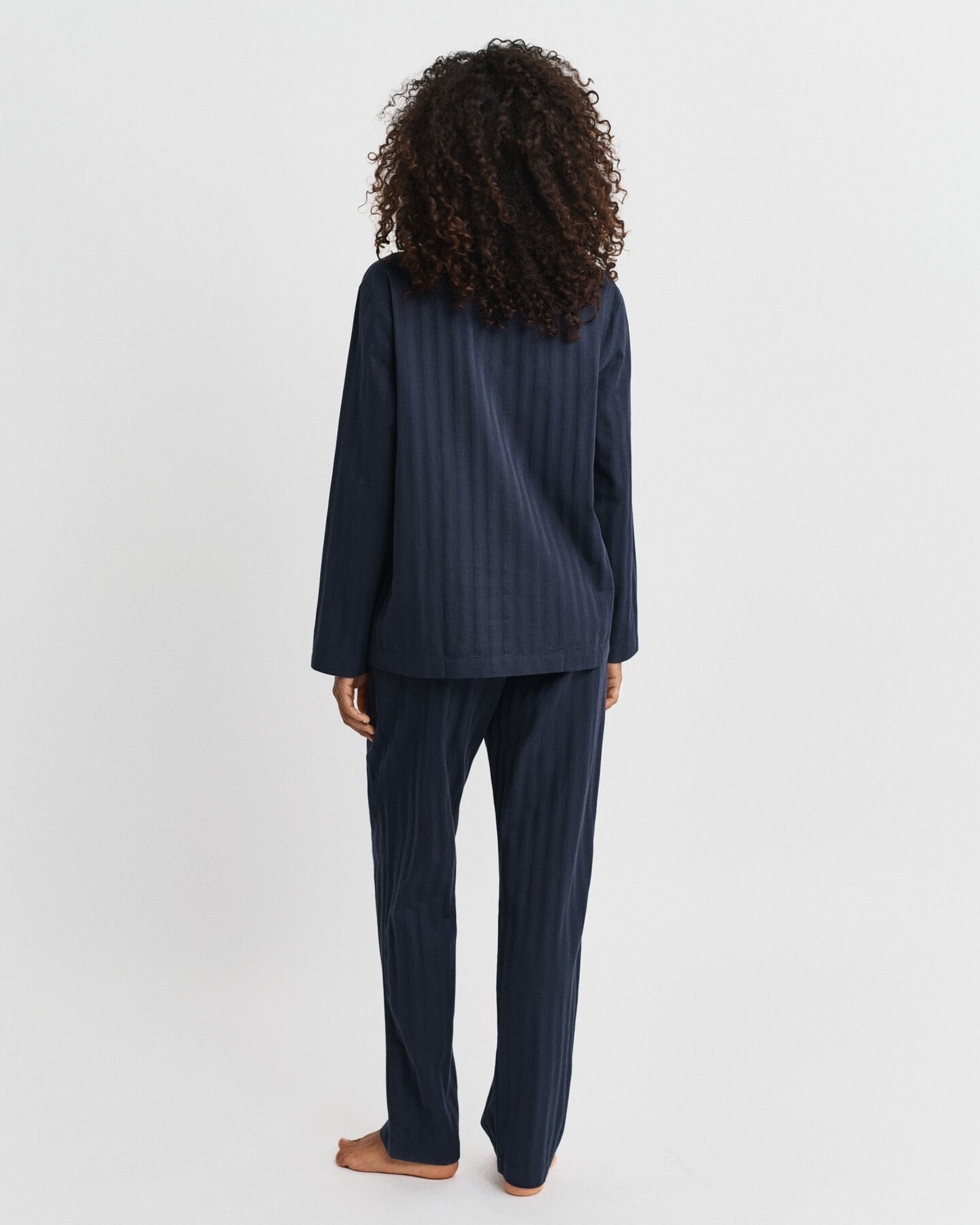 Confezione regalo di pigiama in raso a righe