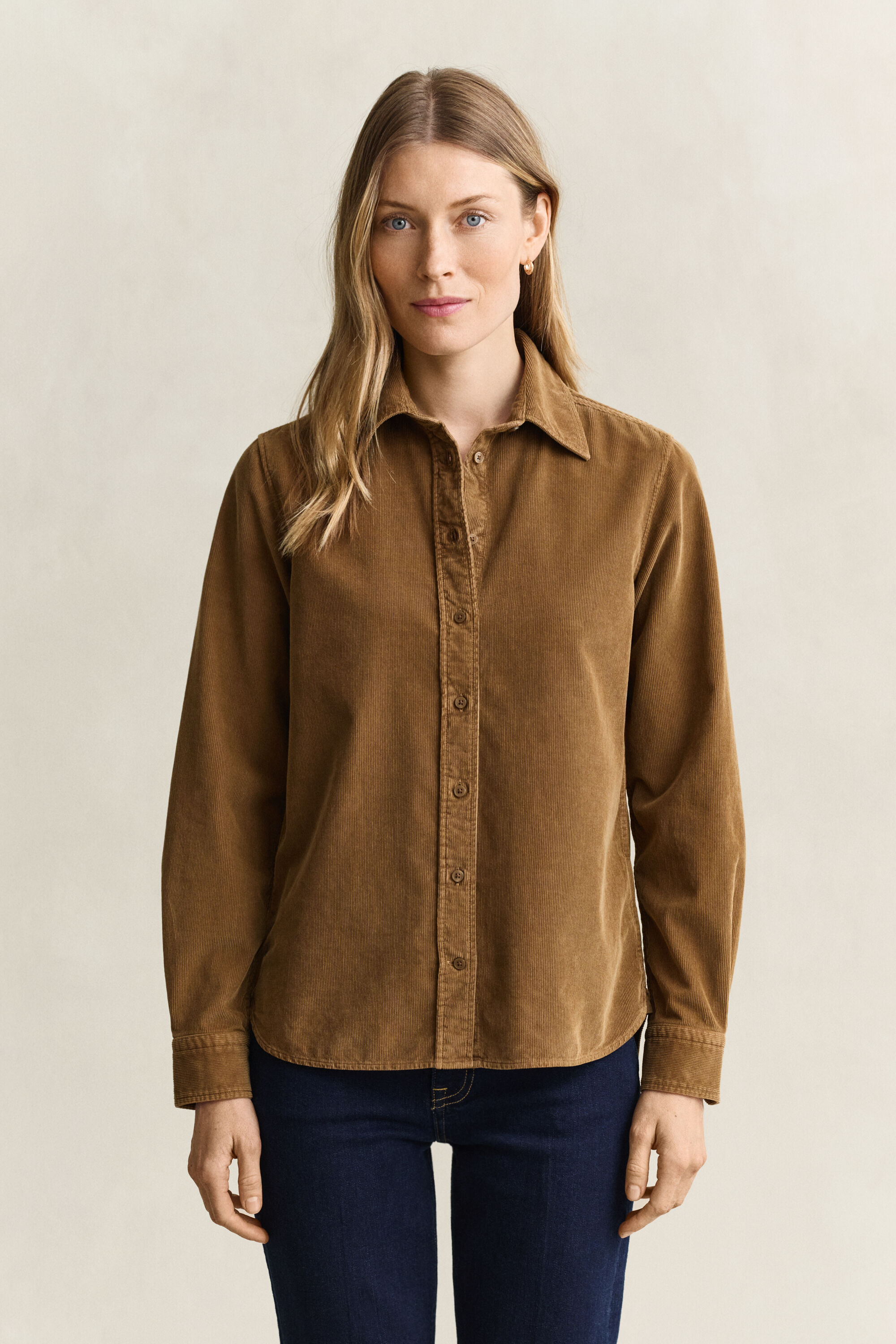 Camicia in velluto a coste regular