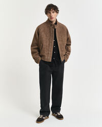 Camicia in cotone e velluto a coste regular fit