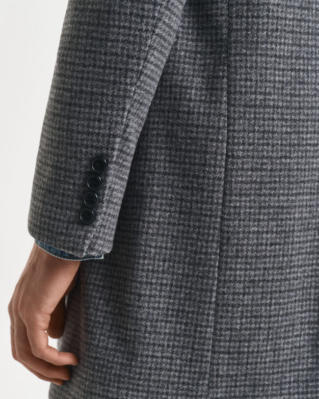 Cappotto in lana bicolore