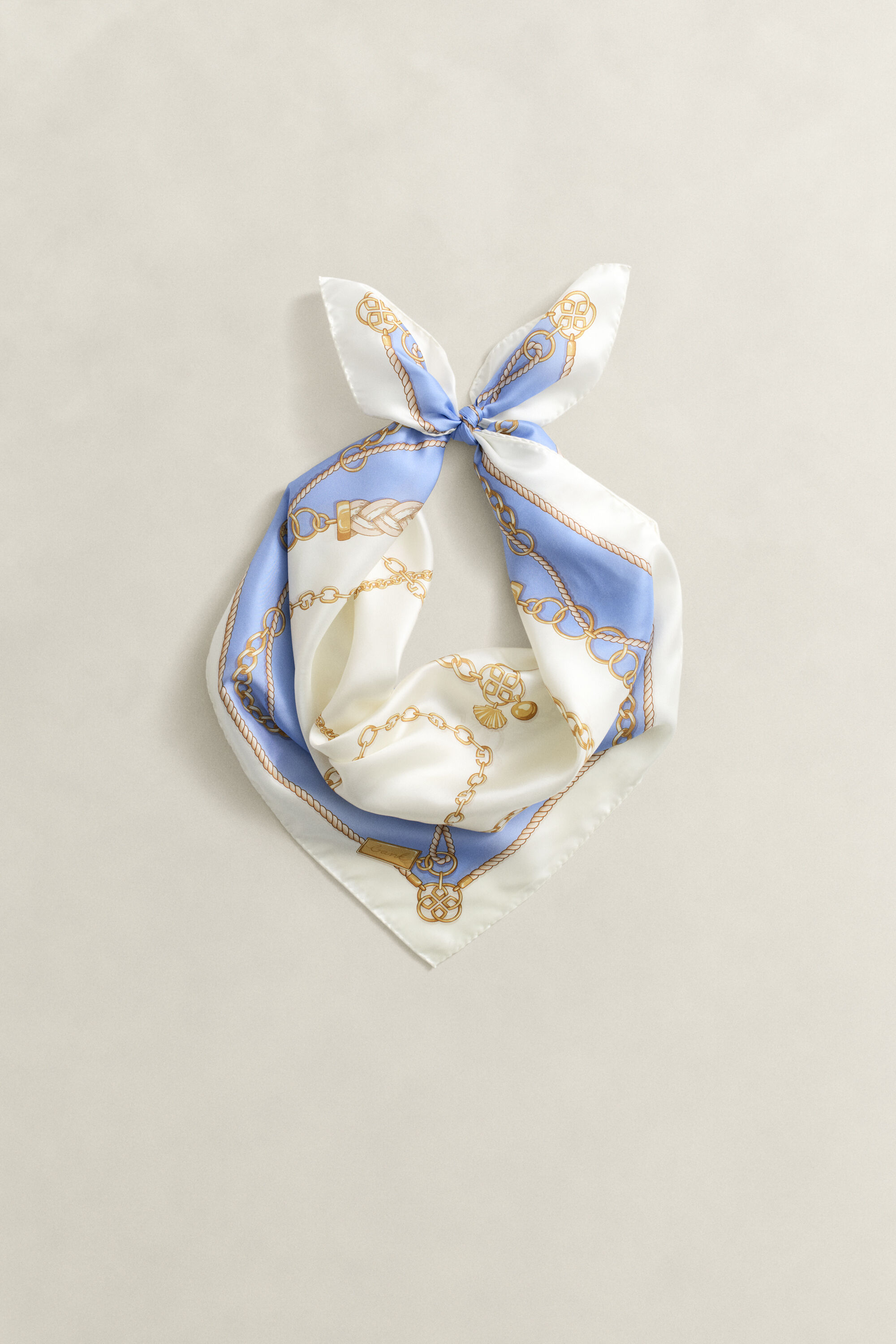 Foulard di seta con motivo a catene