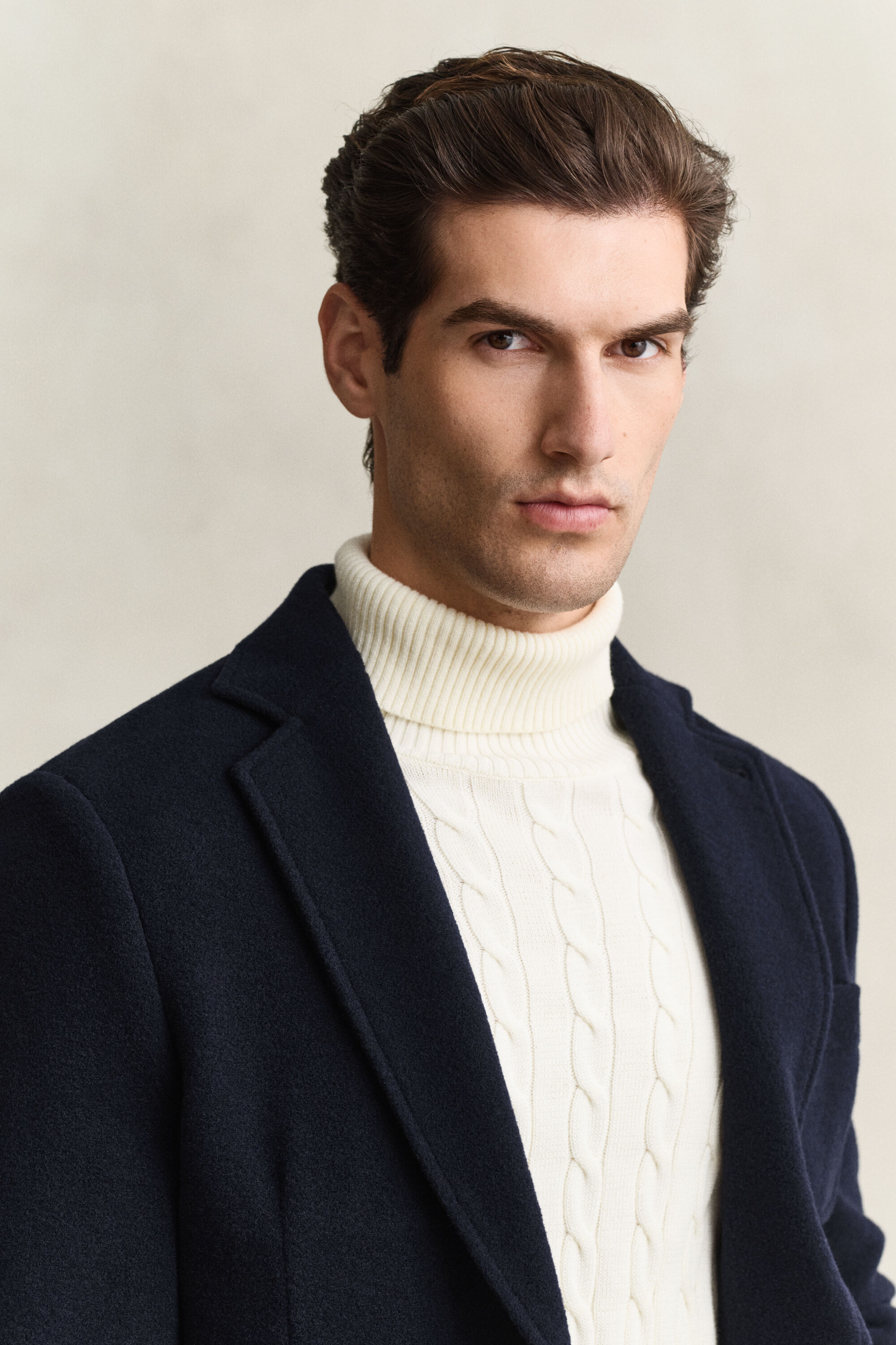 Blazer Club in lana cotta
