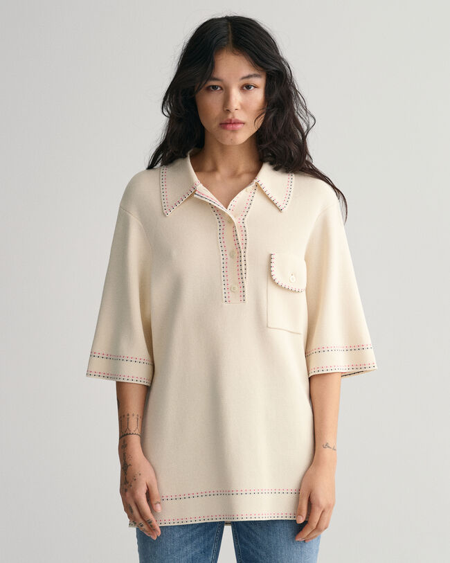 Polo a maniche corte a maglia