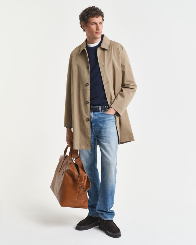 Maglia girocollo con micro texture