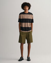 T-shirt a righe a blocchi