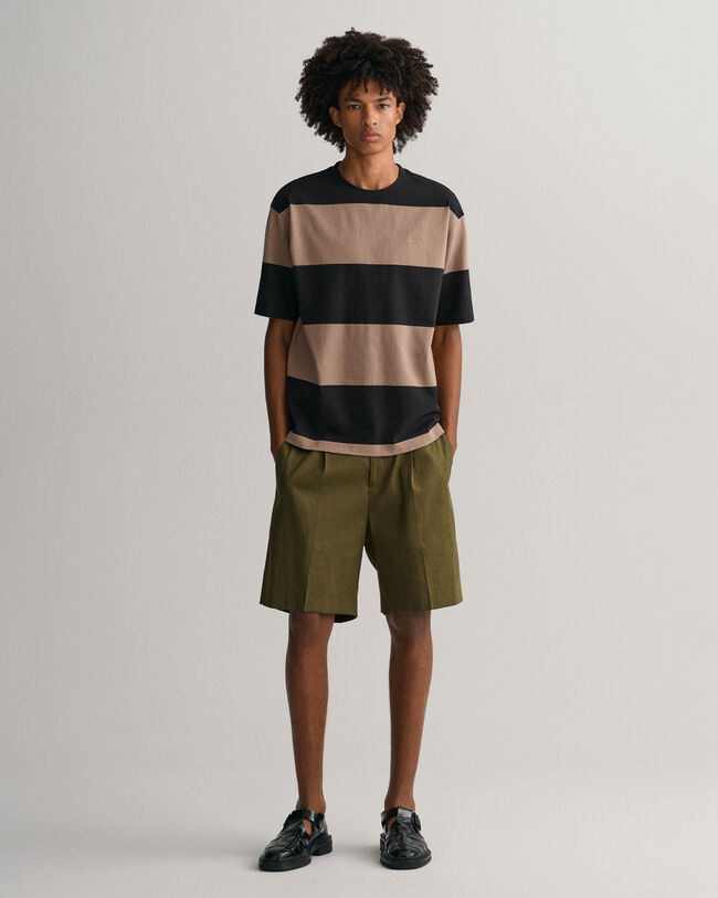 T-shirt a righe a blocchi