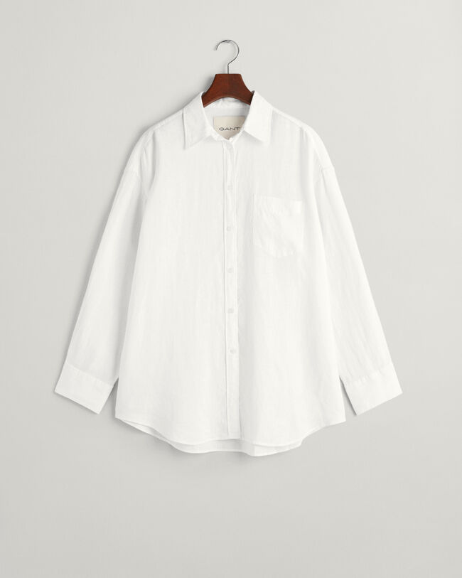 Camicia oversize in lino