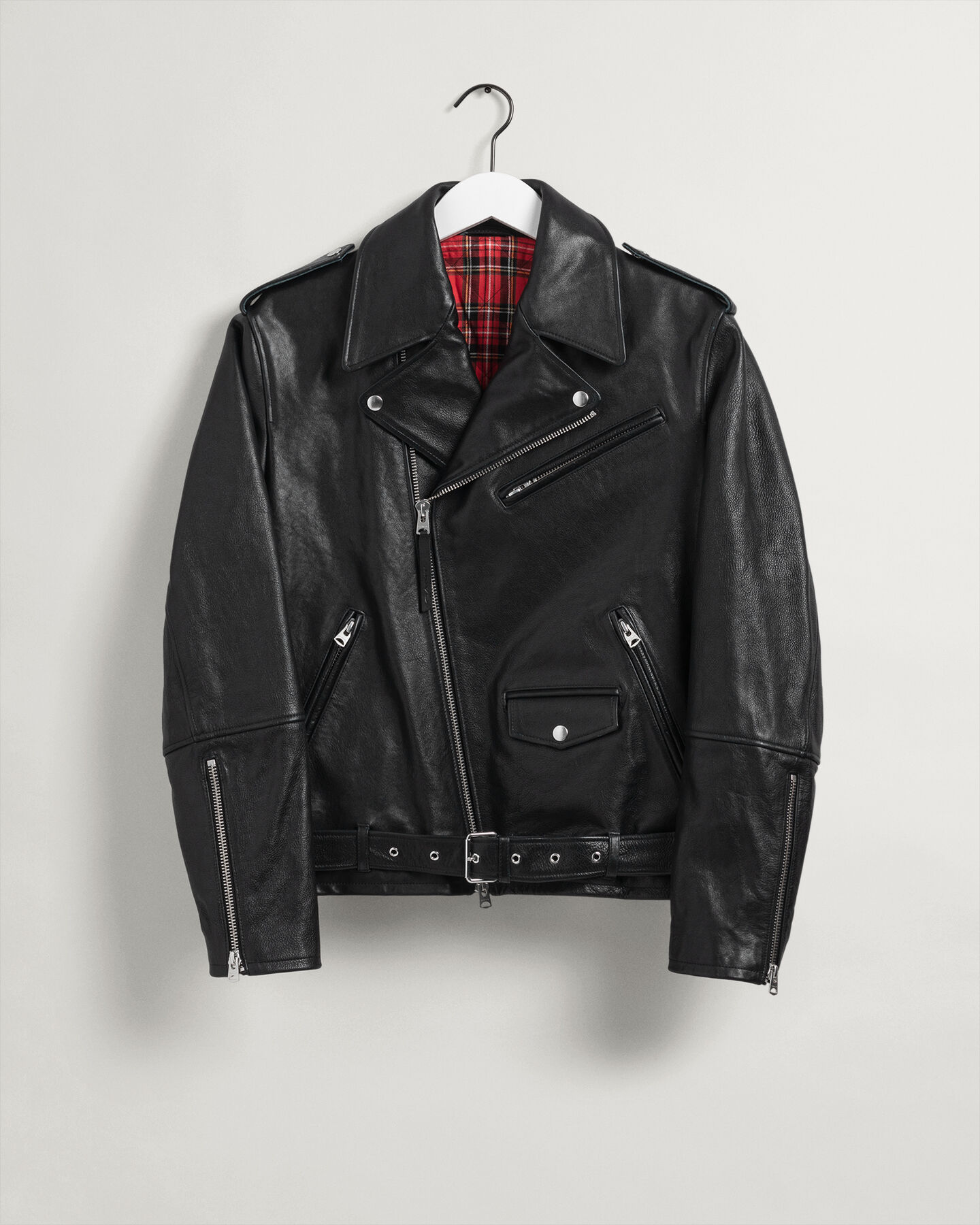 Giacca biker in pelle