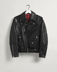 Giacca biker in pelle