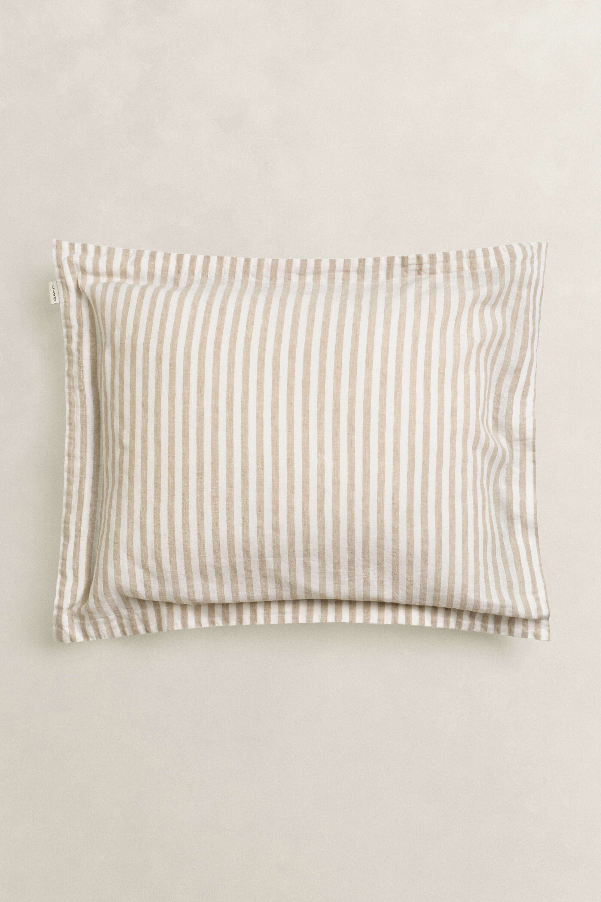 Federa in lino-cotone a righe