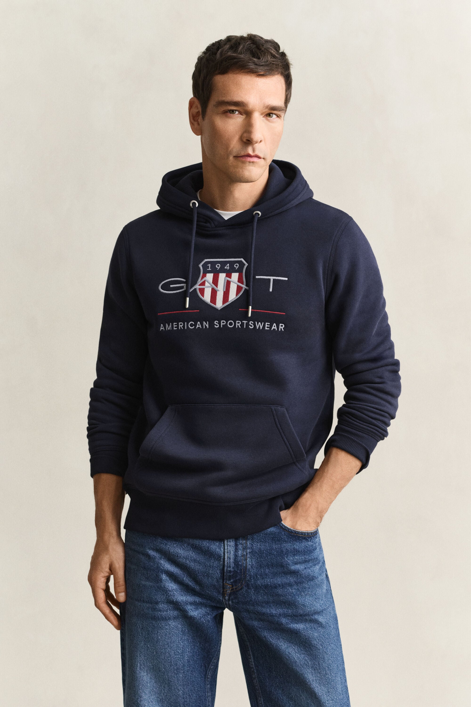 Felpa Archive Shield con cappuccio