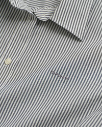 Camicia in popeline a righe slim fit