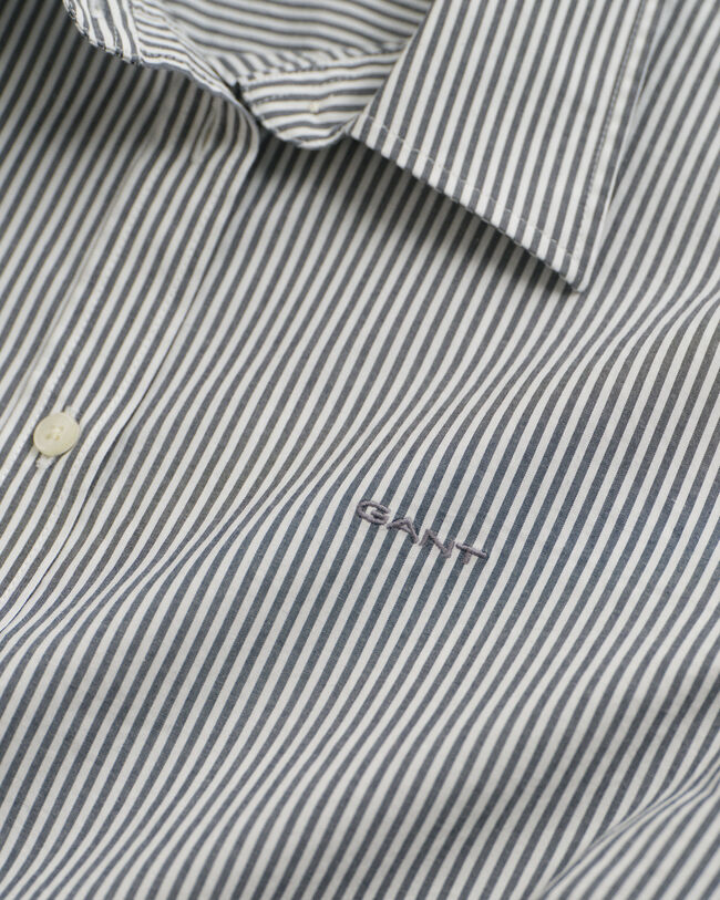 Camicia in popeline a righe slim fit