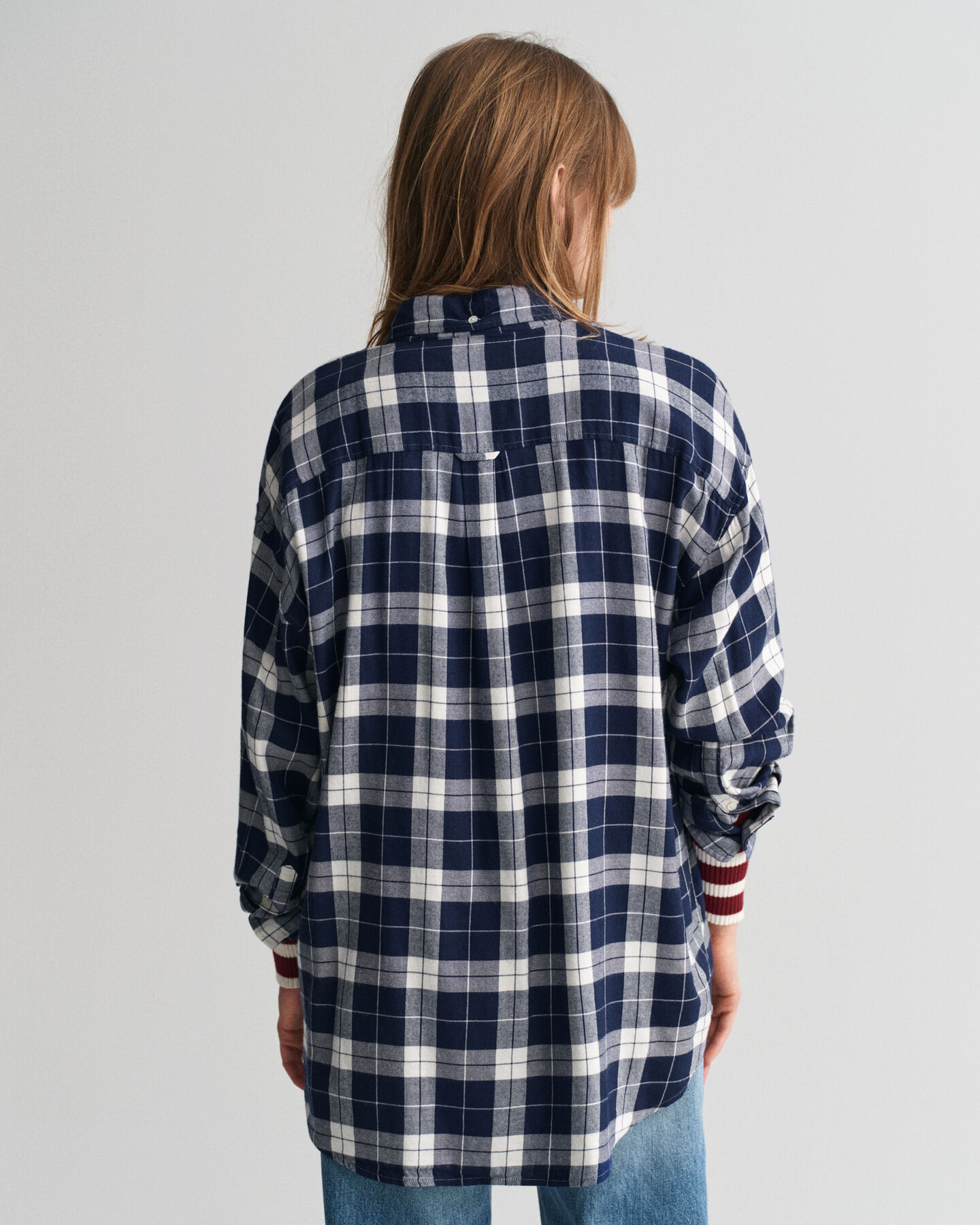 Camicia a quadri in flanella oversize