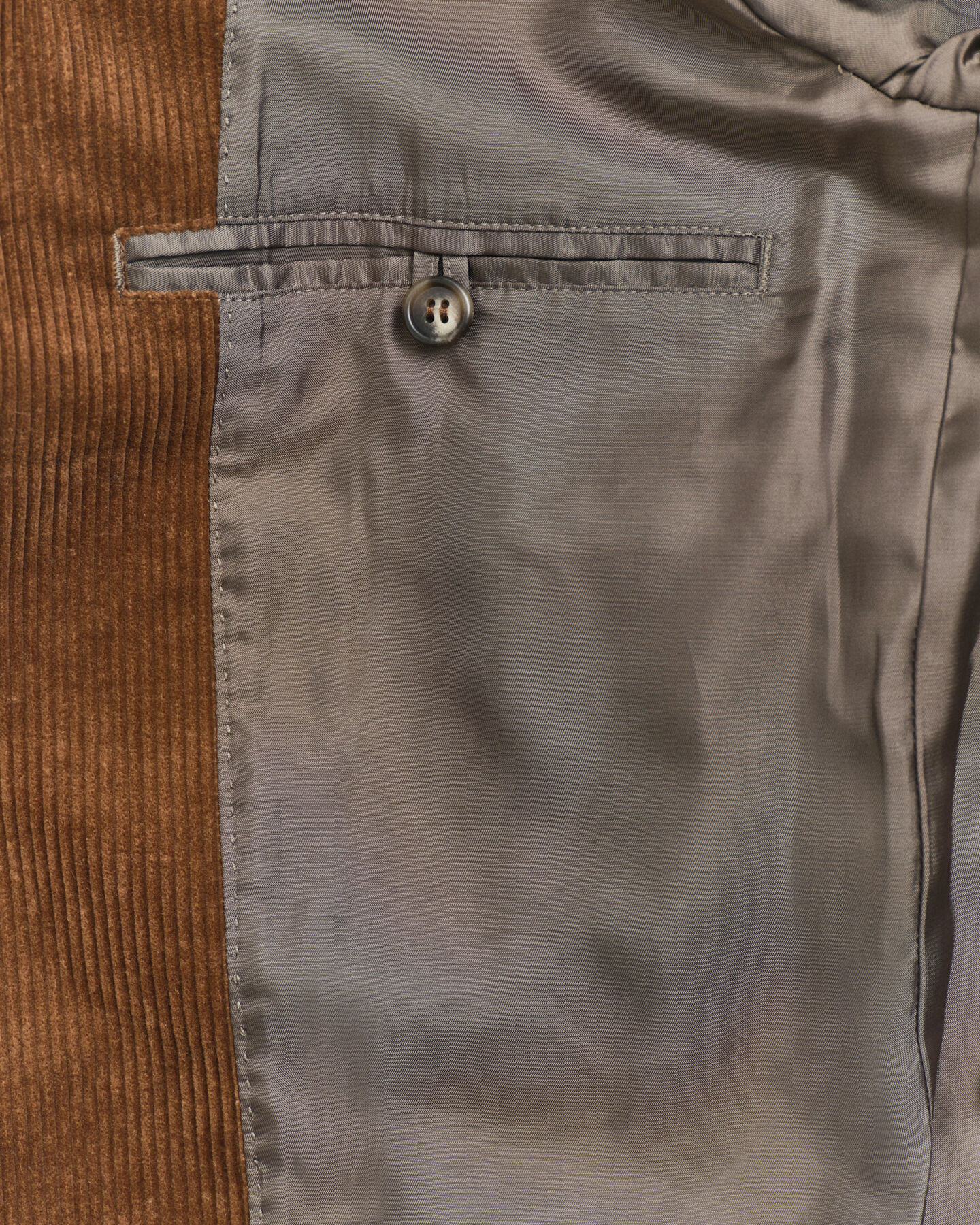 Piumino in velluto a coste