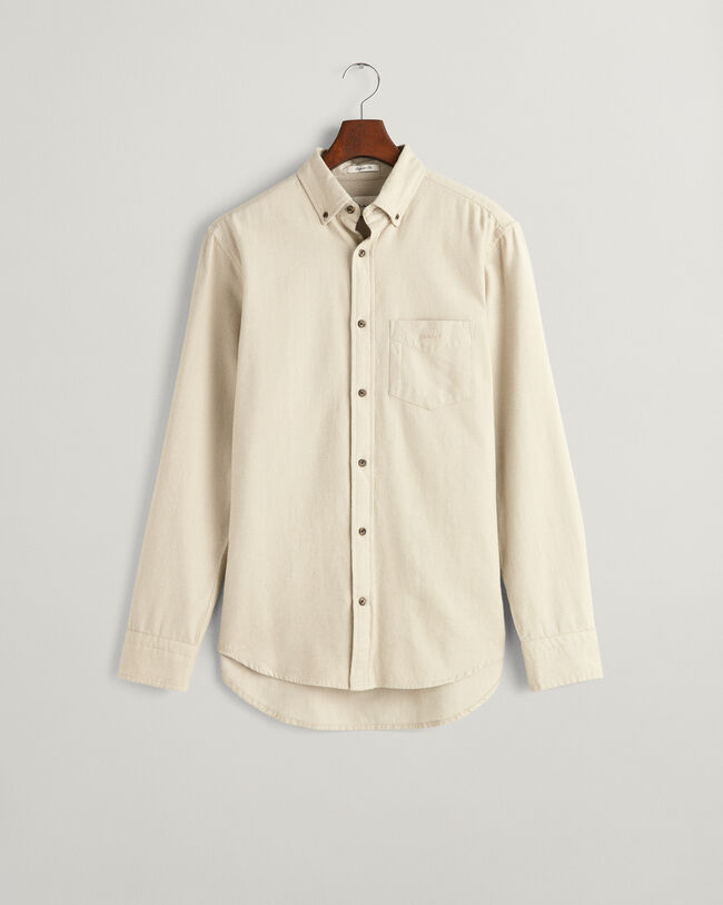 Camicia in flanella con motivo a spina di pesce regular fit