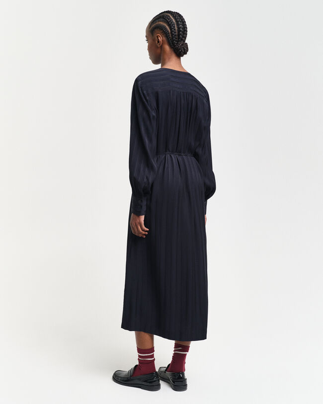 Abito chemisier in raso a righe