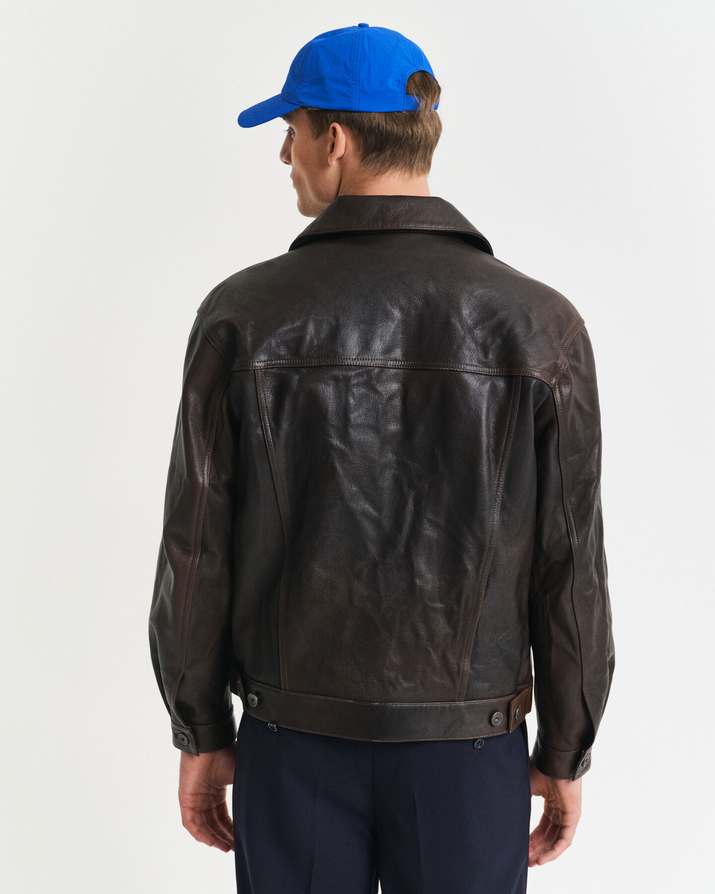 Giacca Trucker in pelle