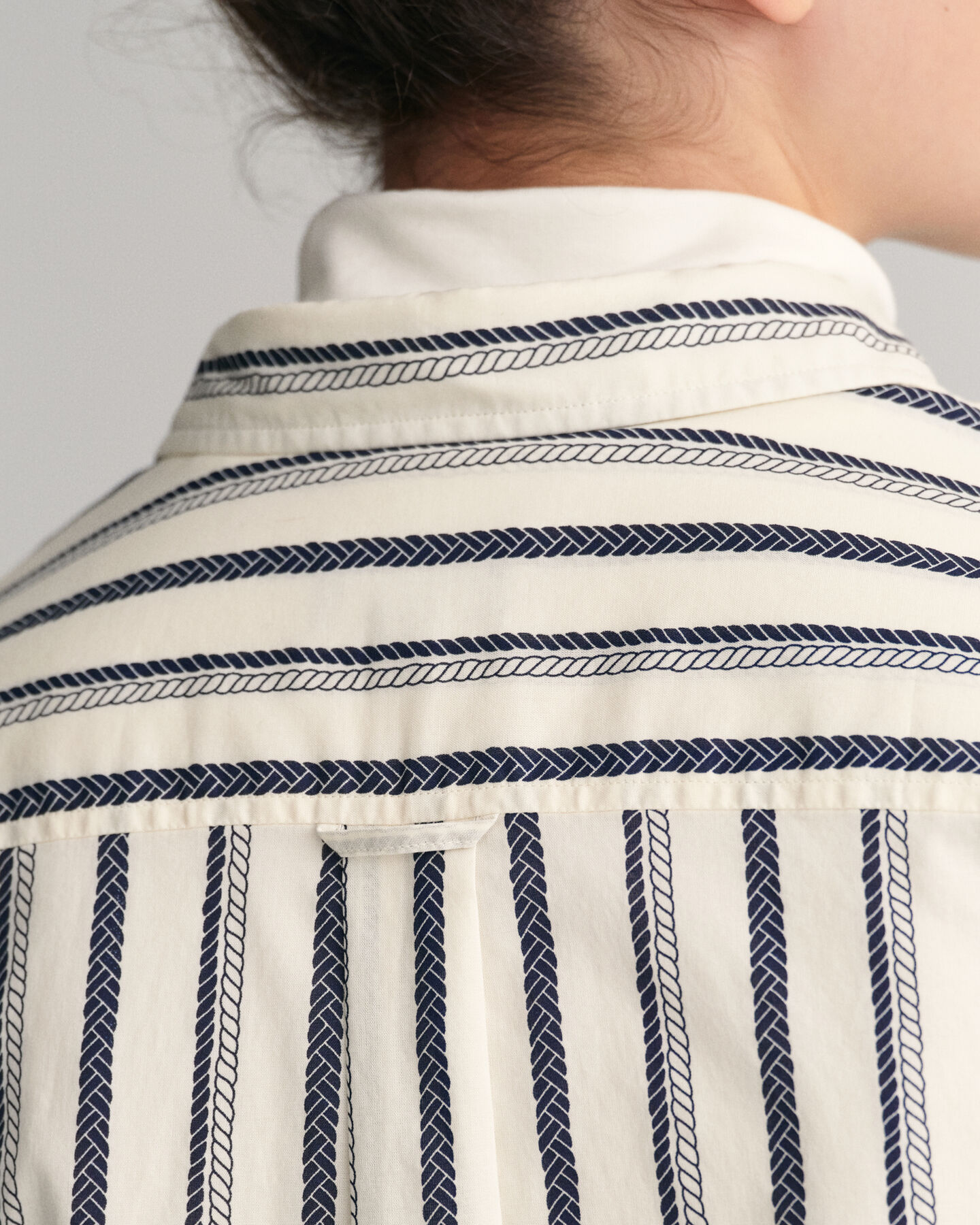 Camicia in voile di cotone Rope regular fit