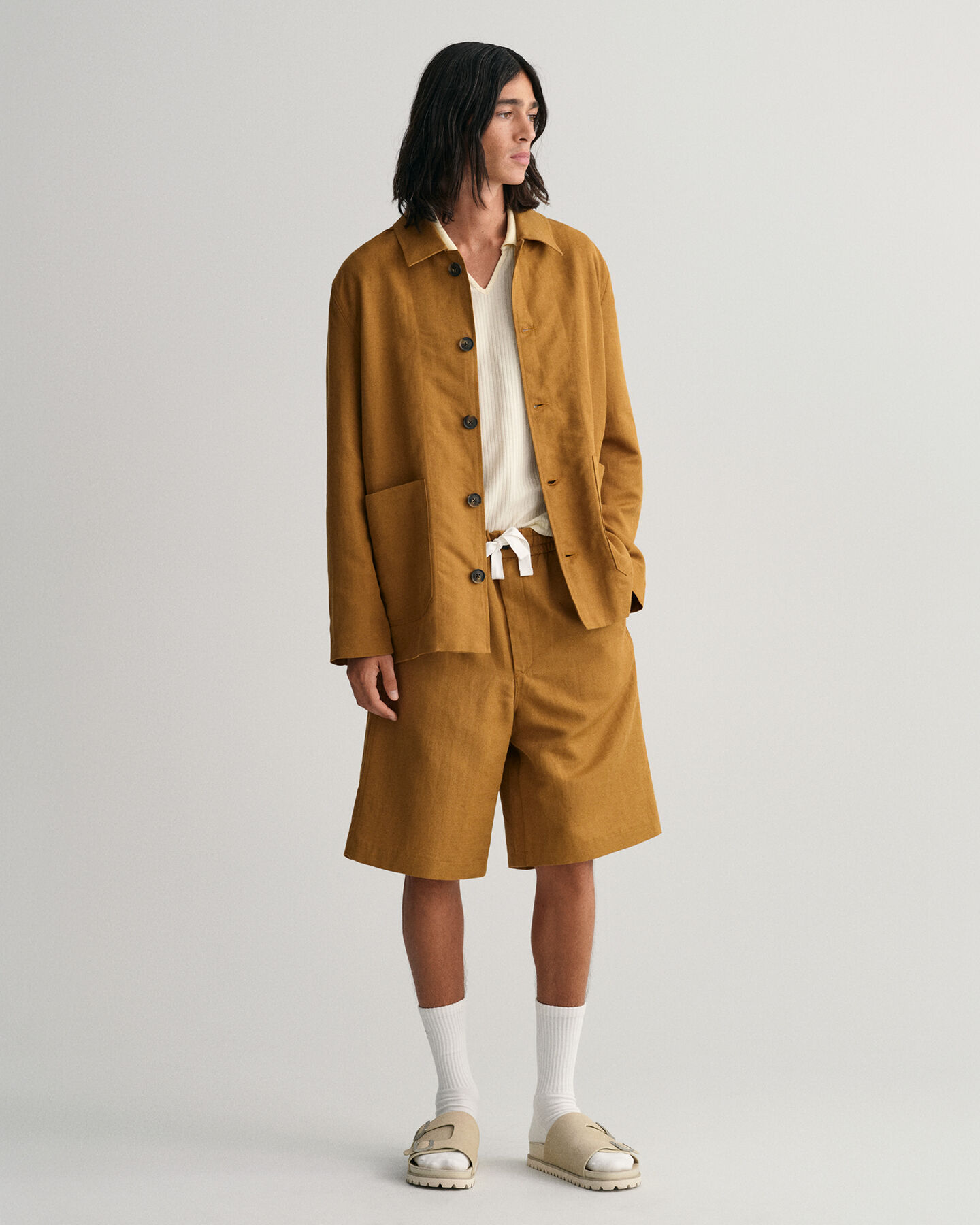 Giacca in lino-cotone