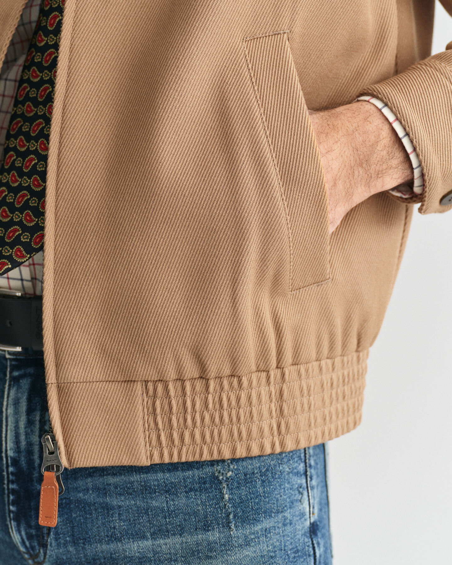 Giacca Harrington in misto lana