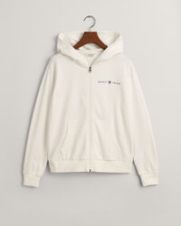 Felpa con cappuccio e zip con stampa Archive Shield