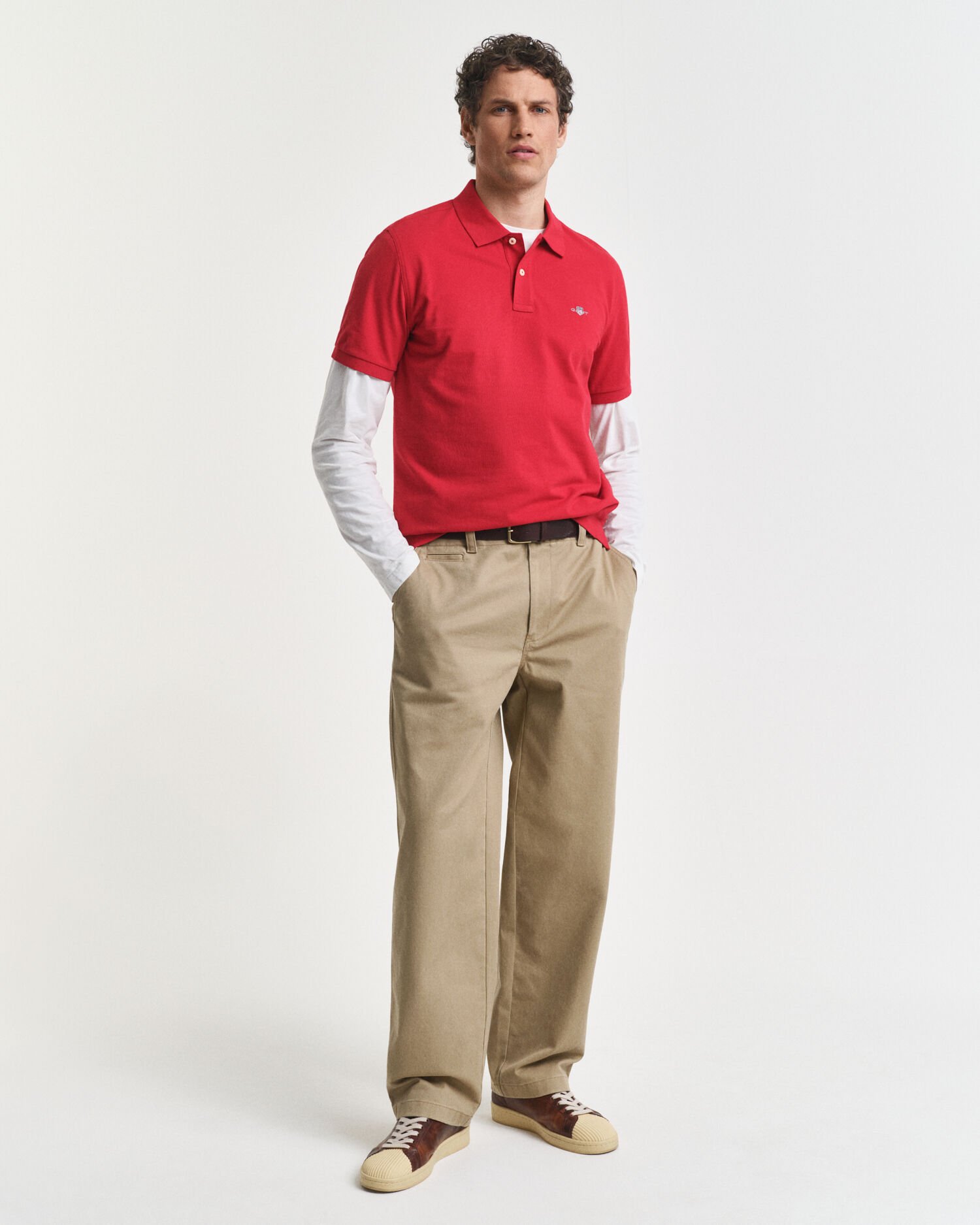 Polo Shield in piqué regular fit